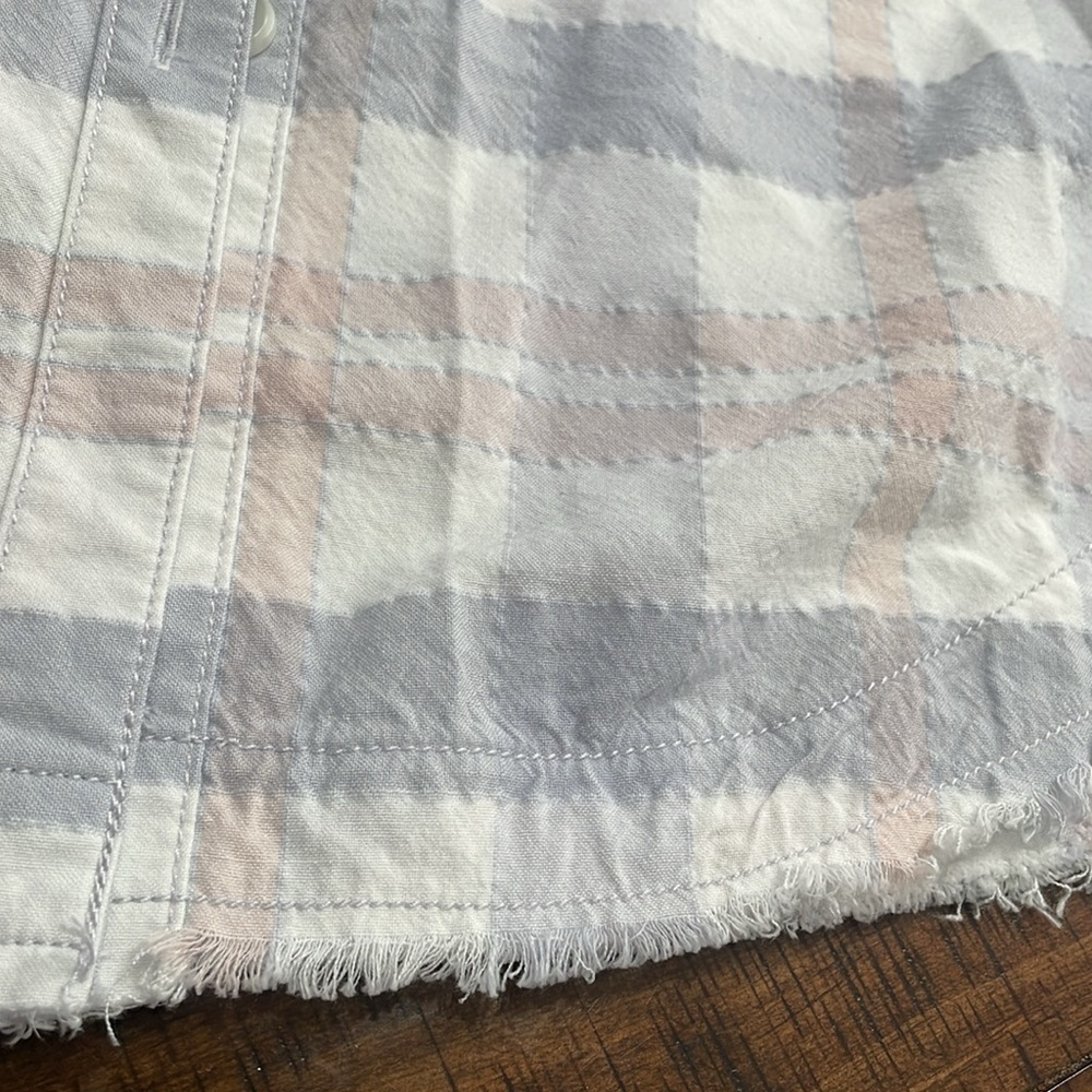 FREE PEOPLE Loveland Pink Plaid - Picture 6 of 7